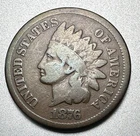 1876  INDIAN CENT  VG   BETTER DATE  #2264