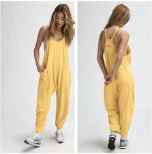 Free People - Movement - Yellow - Hot Shot Jumpsuit Sz L