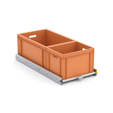 Auszugsystem - Kastenwagen Camper - Schwerlastauszug Einhandbedienung - Eurobox