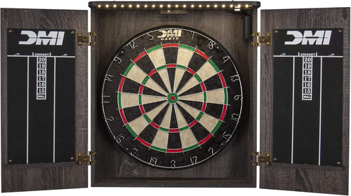 Paris Bristle Dartboard Cabinet Sets - Includes LED Lighting or Electronic Scori - Picture 8 of 12