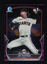 2023 Bowman Draft Chrome Fuchsia Lunar Refractor 24/199 Joe Whitman #BDC-98 0a8d