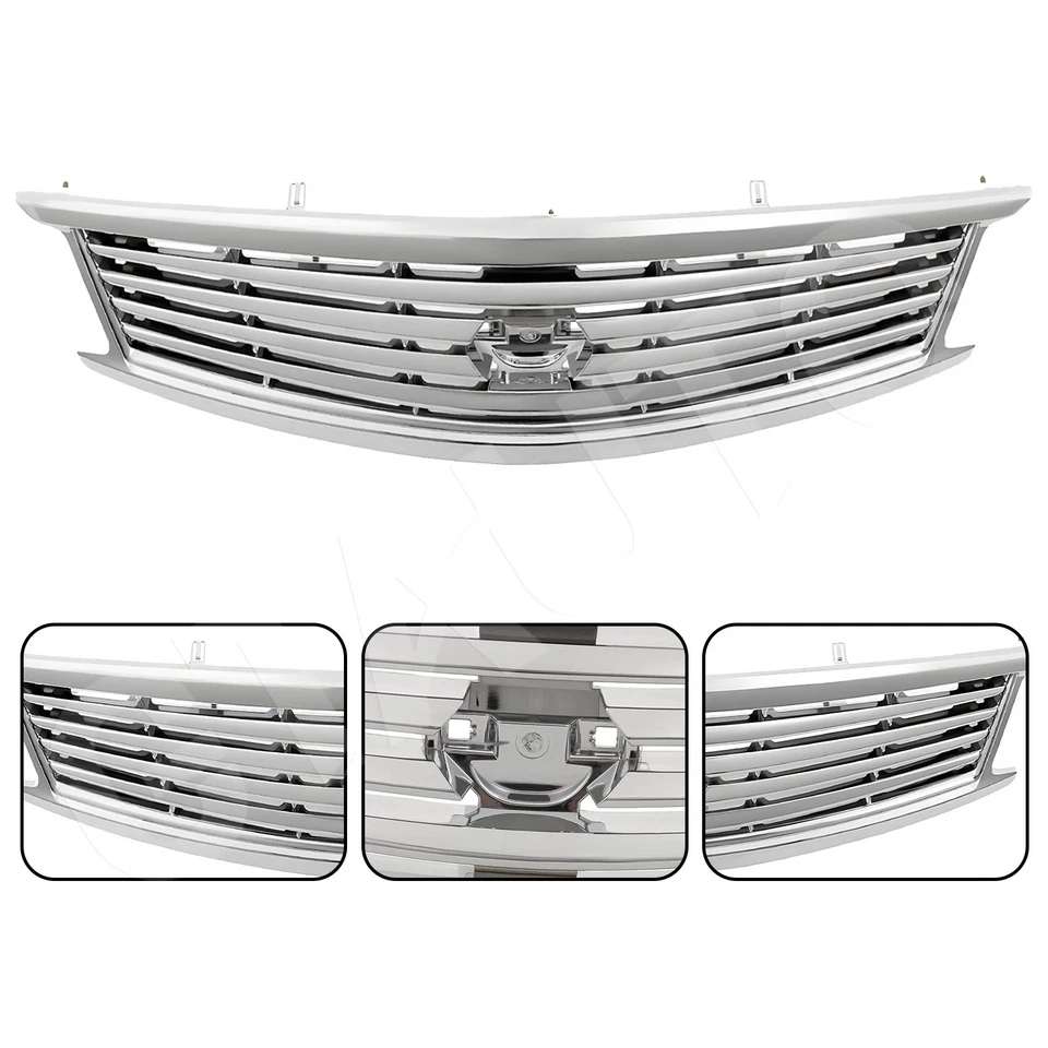Front Bumper Upper Lower Grille Fog Lights For 2010-2013 Infiniti G37 11-12 G25 Foto 4 de 4