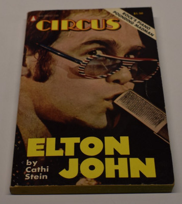 1975 ELTON JOHN by CATHI STEIN rock's piano man circus magazine book