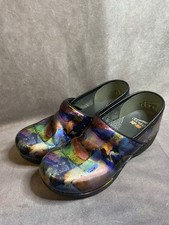 Dansko XP 2.0 Shoes Clogs Womens Size 40 Multicolor Patent Leather Work Nursing