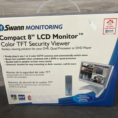 Swann Monitoring Compact 8  LCD Monitor Color Security New Except NO REMOTE