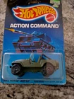 Vintage Hot Wheels Action Command Roll Patrol Jeep CJ7 Green Camo