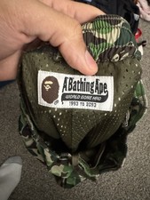 A Bathing Ape Camouflage Mesh Cargo Shorts Men's Breathable Streetwear