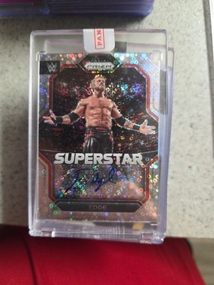 2023 Panini Prizm WWE #SA-EDG Edge Superstar Autographs Prizms Mojo #/25 SSP RAW
