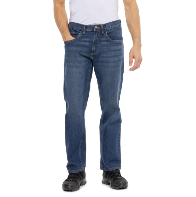 Straight Fit Dark Wash Denim