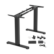 Claiks Dual Motor Standing Desk Frame, Electric Stand Up Desk Legs Frame Work...