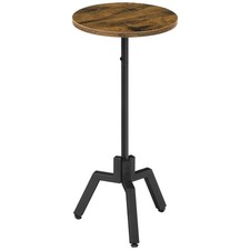 Round Side Table, Small End Table, Drink Table, beside Table for Small Space, Co