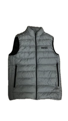 RLX Ralph Lauren Herren ärmellose Microgarn Daunenweste Weste Gr.S grau