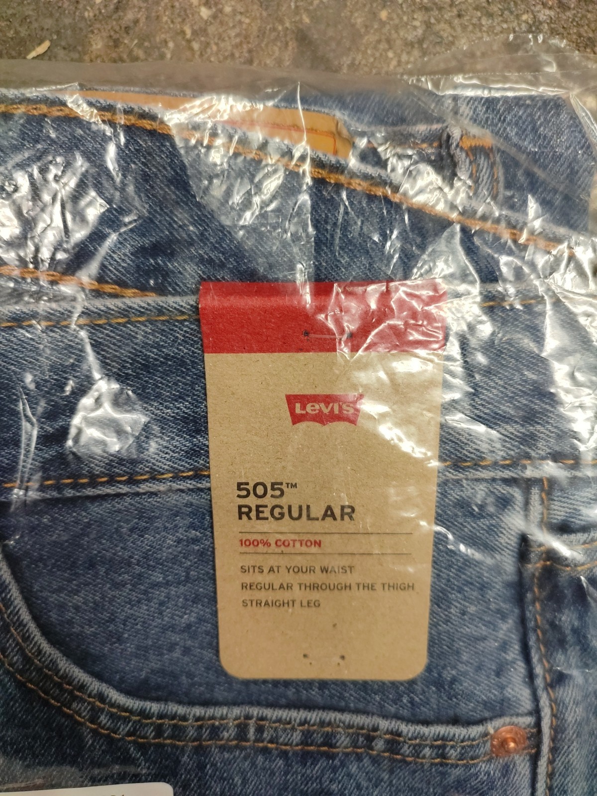 Levi's Men's 505 Regular Fit Denim Jeans CG2 Medium Stonewash Size 32 X 30 NWT thumbnail 2