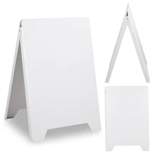 InstaHibit A Frame Double Side PVC Sign Board Shop Cafe Market Menu Fold Stand