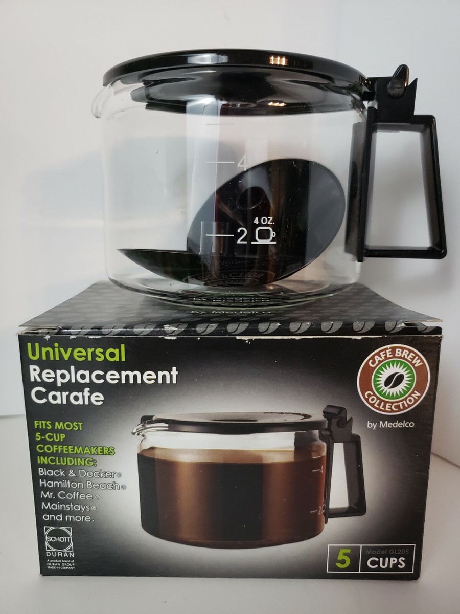 Cafe Brew Replacement Coffee Carafes Braun MultiServe 10-Cup Replacement  Glass Carafe Black  Whole