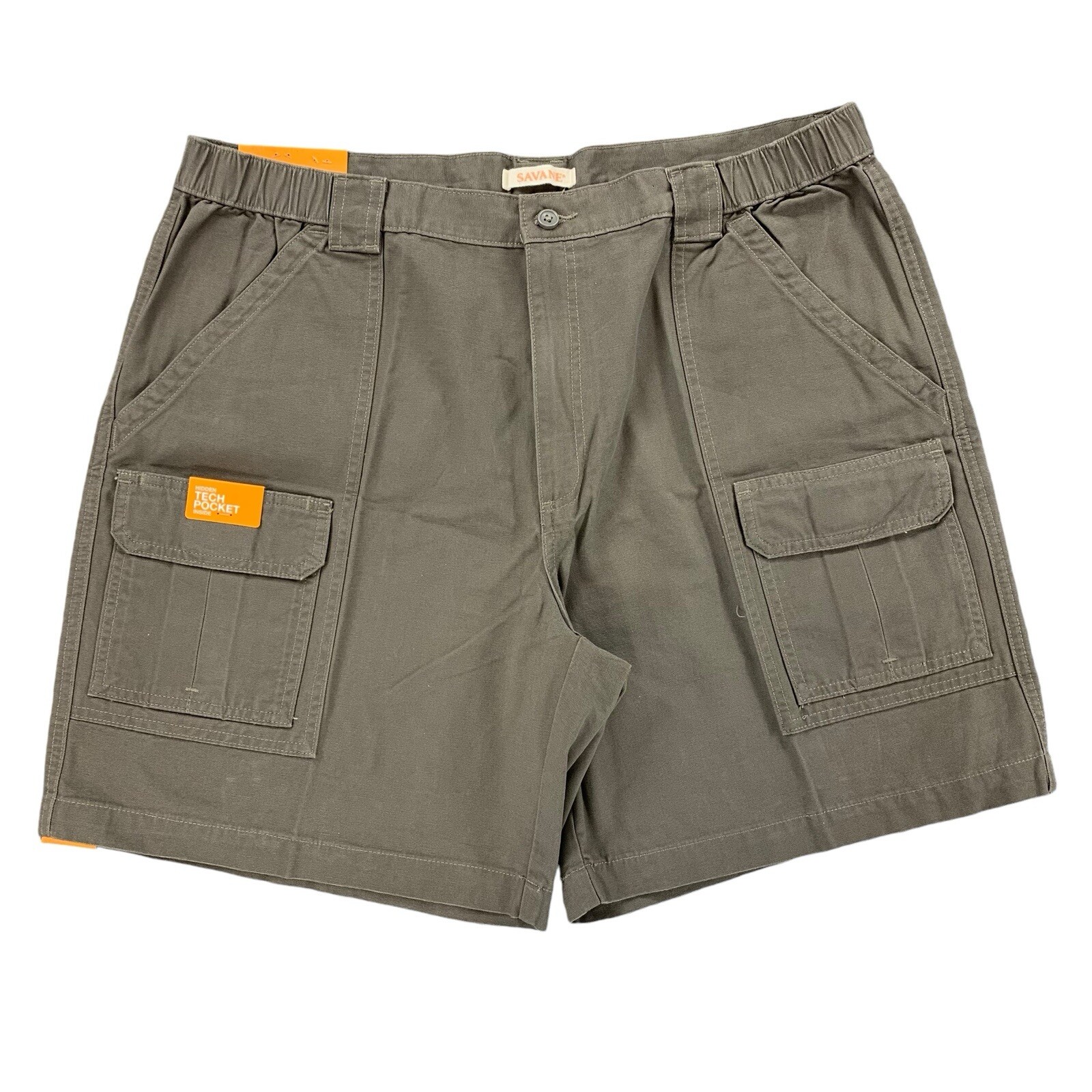 Savane Hiking Shorts Mens 40x8 Comfort Cargo Brown Hiking Walking