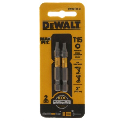 DeWALT DWA2T15-2 T15 TORX MAX FIT Power Bit, 2