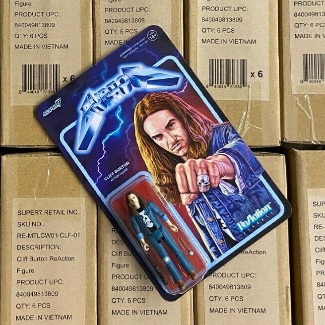 Super7 Metallica Cliff Burton - ReAction Figure - Ride the