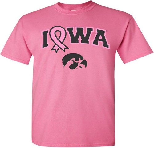 Pink Ribbon Iowa - Iowa Hawkeyes Azalea Pink t-shirt - Picture 7 of 9