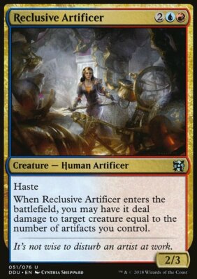 Magic the Gathering MTG Reclusive Artificer (51) DD Elves vs. Inventors   LP