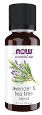 NOW Lavender  Tea Tree Blend, 1 fl oz - EXP: 03/2028 SALE PRICE  