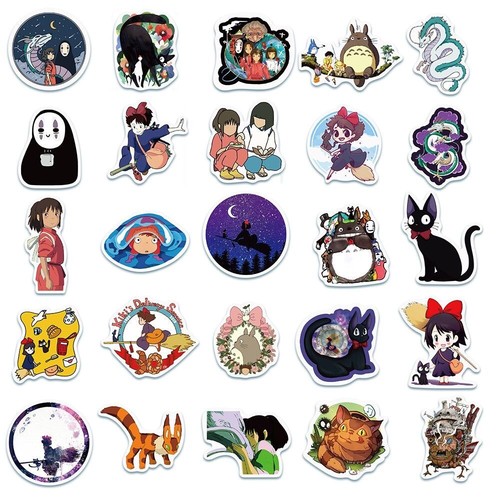 50PCS Totoro Kaonashi Cute Waterproof Graffiti Stickers Cosplay Cartoon Decals - Bild 5 von 5