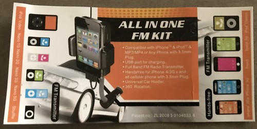ALL-IN-ONE FM UNIT - HANDS FREE -Plug-in MP3 - BRAND NEW - Never Used - CLASSIC! - Bild 10 von 12