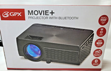 GPX MOVIE PPROJECTOR W/ BLUETOOTH 150" SCREEN,HDMI,USB  MICRO SD  A2 