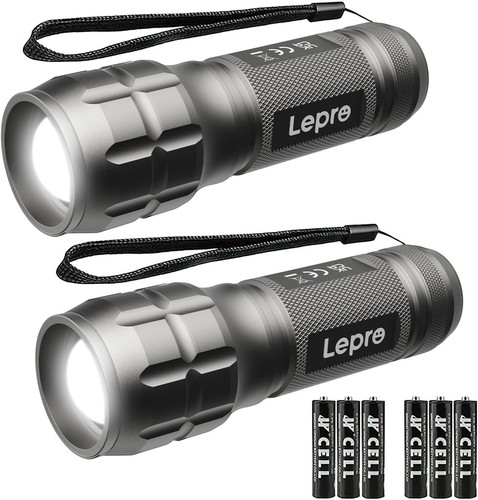 Rechargeable Small LED Flashlights - Bright, Adjustable Focus & Portable 2-Pack - Picture 3 of 7