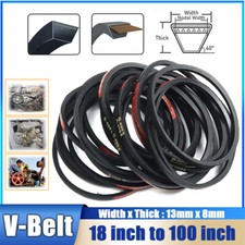 A-18 to A-100 inch V-Belt Industry Drive Belts Vbelt Replacement Belt 13mm x 8mm