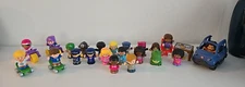 29 Fisher Price Little People Figures Skateboards Race car Camping Table
