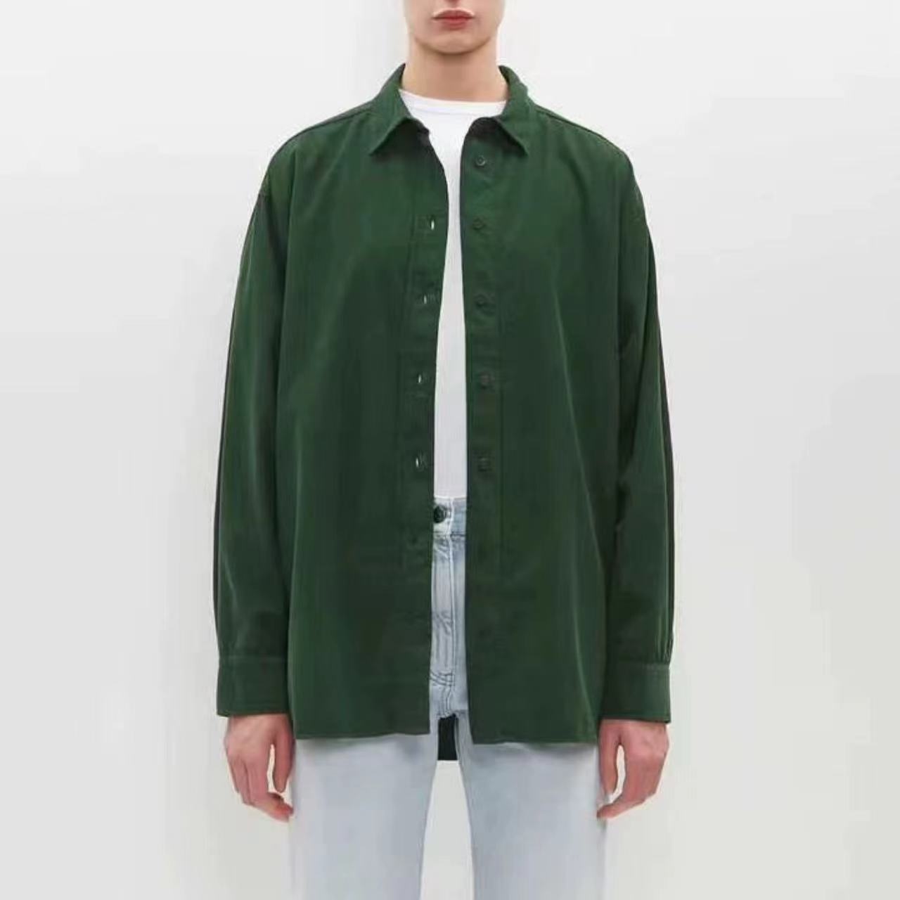 FILA Camicia donna THE ROW girocollo manica lunga nuova retrò spalla morbida