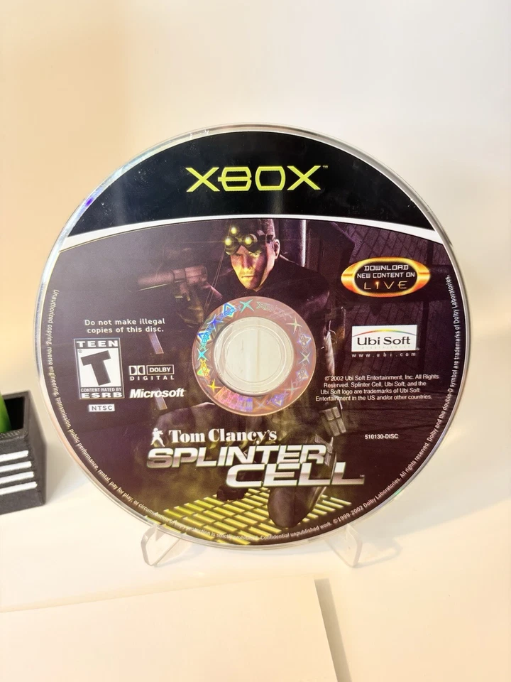 Tom Clancy's Splinter Cell Xbox CIB cartão REG completo estado quase perfeito - Imagem 2 de 4