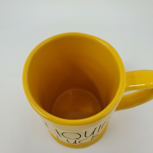 Rae Dunn LIQUID LUCK großer gelber Krug Bierkrug - Bild 4 von 6