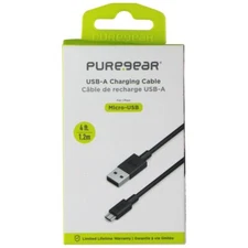 PureGear (4-ft) USB-A to Micro-USB Cable - Black