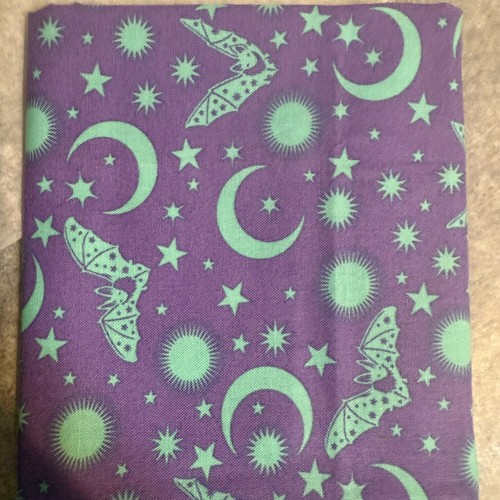 Tula pink delaluna fabric Rare OOP Batty I See You Skulls Fat Quarters + Eighths - Picture 10 of 36