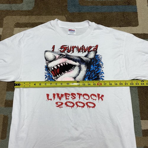 I Survived Livestock 2000 Shirt Größe Large Music Festival Hai Zephyrhills, FL - Bild 4 von 5