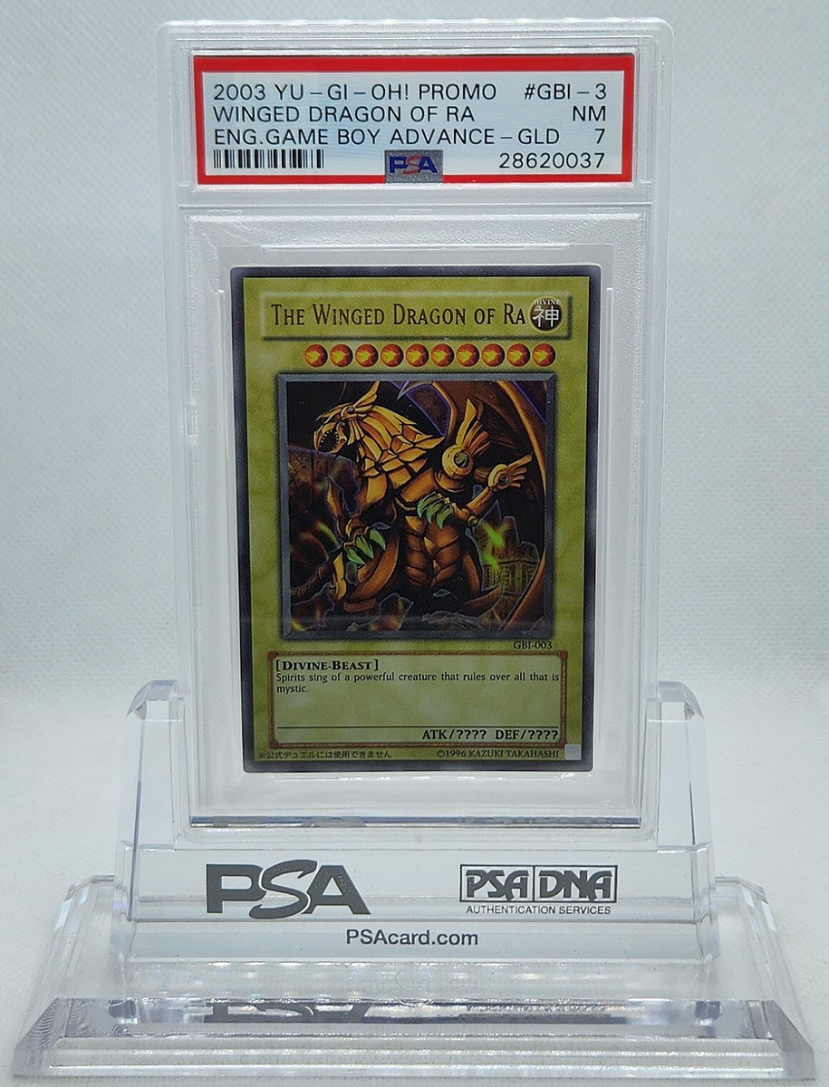 YUGIOH GBI-003 WINGED DRAGON OF RA ULTRA RARE HOLO PSA 7 NM