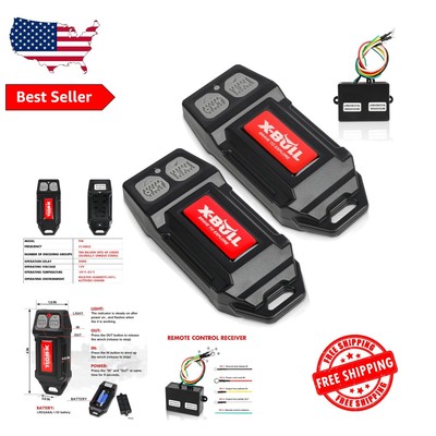 Two Remote Wireless Winch Control Kit with 100ft Range - Essential Off-Road Gear
