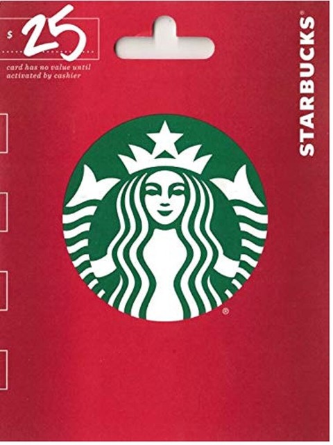 $25 starbucks gift card