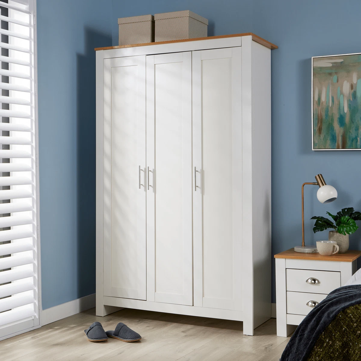 Triple wardrobe bedroom sale sets