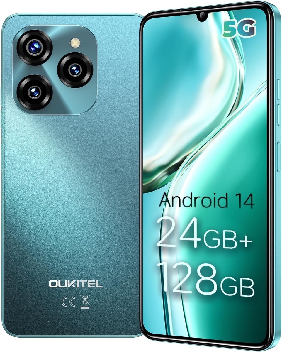【LM000559】OUKITEL C50 OUKITEL C50 Smartphone Android14, 24GB + 128GB (1TB expandable