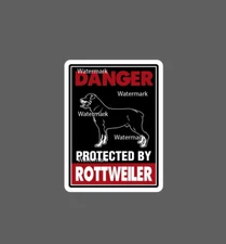 Rottweiler Sticker Home Defense Waterproof