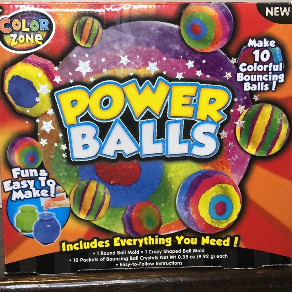 Make a 2024 colorful bouncy ball