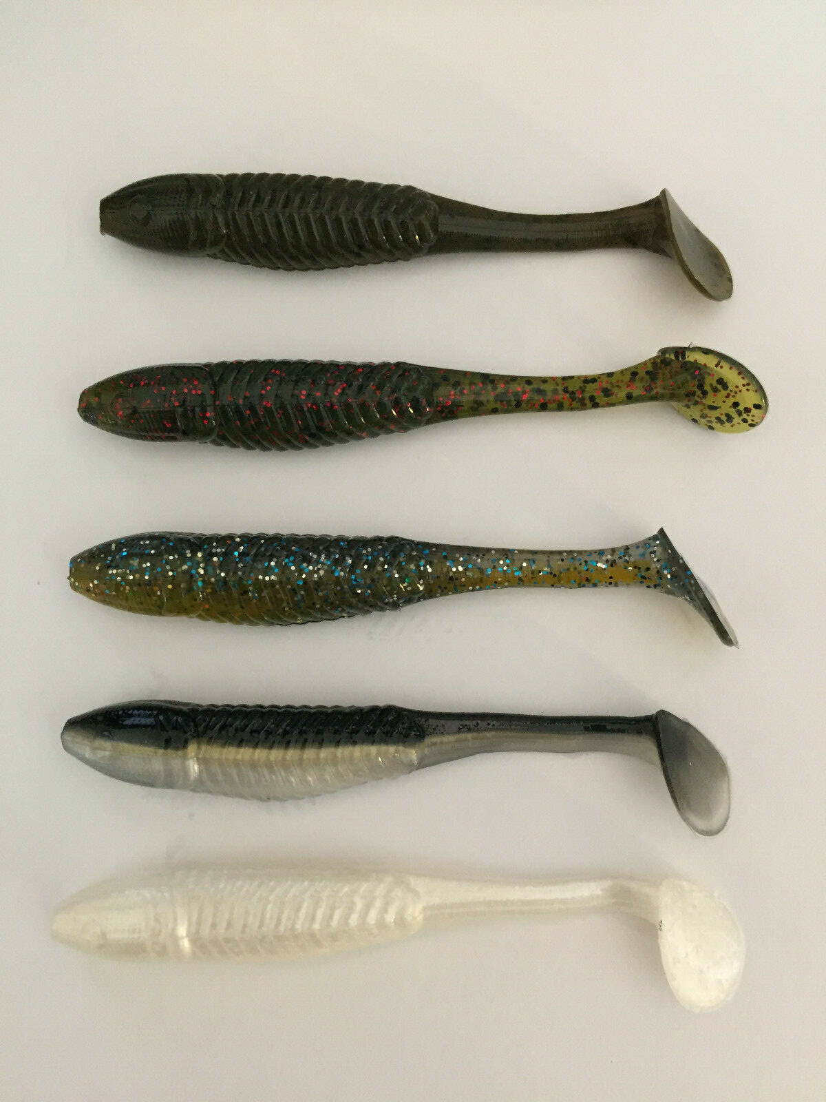 BTS 30pc. 3.5" Minnow Swimbait Kit. Plano Lure Box, 5 colors  Alabama Rig Baits  - Image 2