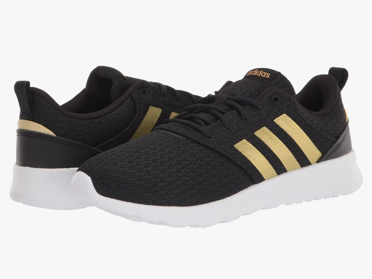 adidas gazelle silver green womens ADIDAS WOMEN'S QT RACER CLOUDFOAM RUNNING SHOES SNEAKERS sz 7 CORE BLA   FRIOCONNECT LLC