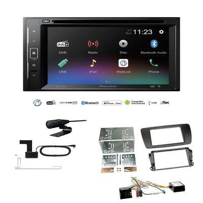 Pioneer Autoradio Bluetooth DAB DVD für Seat Ibiza IV nitschwarz inkl Canbus