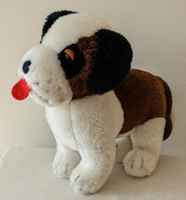 R. Dakin Co. St. Bernard Dog Plush 11.5" Tall Stuffed Animal Toy 1979 Vintage