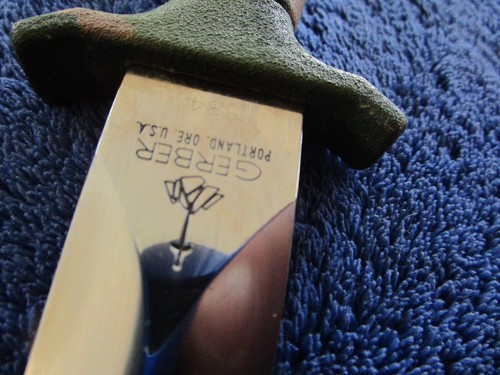VINTAGE ORIGINAL GERBER MK2 DAGGER KNIFE US AIR FORCE VIETNAM 1961-73 TRIBUTE - 第 13/21 張圖片