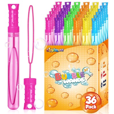 36PCS Bubble Wands for Kids,Bulk Bubble Wand for Kids Party Favor, Bubble Mak...